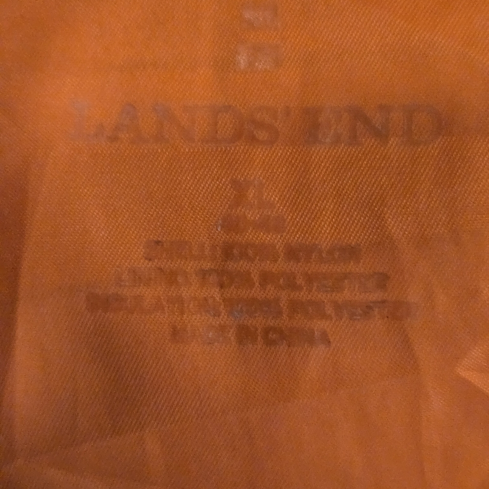 Lands' End Men's Blue and Orange Lightweight Jacket - Picture 3 of 3